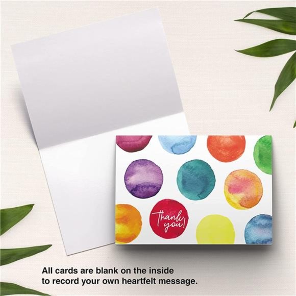 100 Unique Thank You Cards Bulk - Blank Note Cards with 100 Different, Colorful - Picture 5 of 6